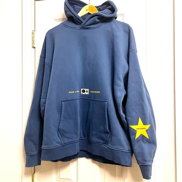 Zara & Dua Lipa Collaboration, L Blue Concert Hoodie with